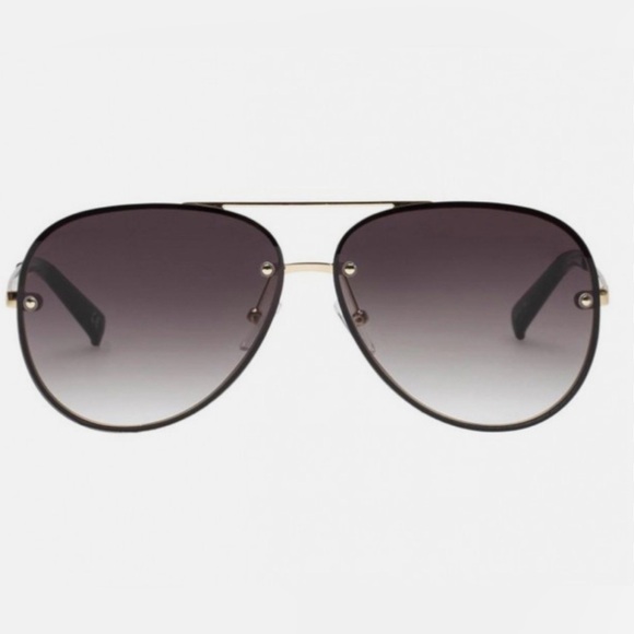 Jessica Simpson Black Aviator Sunglasses - Picture 2 of 6
